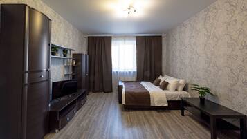 Basic-Apartment | 1 Schlafzimmer, Verdunkelungsvorhänge, Bügeleisen/Bügelbrett