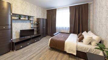 Basic-Apartment | 1 Schlafzimmer, Verdunkelungsvorhänge, Bügeleisen/Bügelbrett