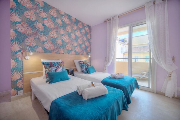 2 bedrooms, iron/ironing board, travel crib, free WiFi