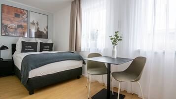 Studio, 1 Einzelbett (Passau Bahnhofstr | Single Suite S) | Kostenloses WLAN, Bettwäsche