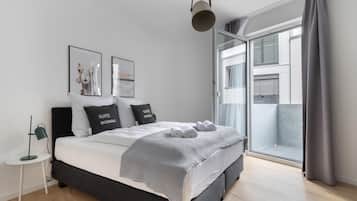 One-Bedroom Suite with balcony | Wi-Fi de cortesia, roupa de cama
