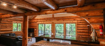 Full Log House Near Golf Course & UTV/Snowmobile Trails