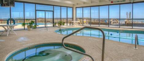 Indoor pool, outdoor pool