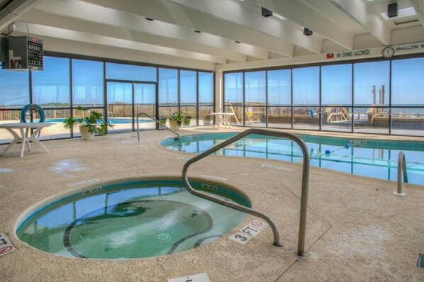 Indoor pool, outdoor pool