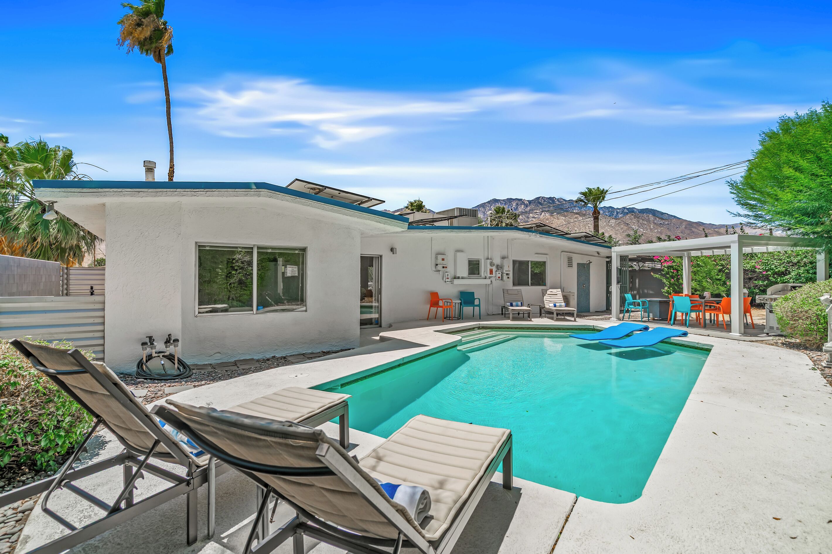 A heated pool