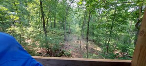 Tent (TreeTopper 2 - Fully Set up tent Site) | Balcony - Treetopper 2 Fully Set up Tent Site with BBQ, Firepit, Outdoor Pool & Hiking (Branson)