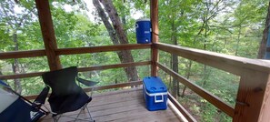 Tent (TreeTopper 2 - Fully Set up tent Site) | Balcony - Treetopper 2 Fully Set up Tent Site with BBQ, Firepit, Outdoor Pool & Hiking (Branson)