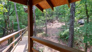 Tent (TreeTopper 2 - Fully Set up tent Site) | Balcony - Treetopper 2 Fully Set up Tent Site with BBQ, Firepit, Outdoor Pool & Hiking (Branson)
