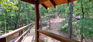 Tent (TreeTopper 2 - Fully Set up tent Site) | Balcony - Treetopper 2 Fully Set up Tent Site with BBQ, Firepit, Outdoor Pool & Hiking (Branson)