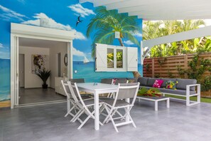 Outdoor dining - VILLA AZURA - 3 BEDROOMS + POOL (Saint-François)