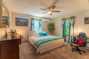 5 dormitoris, escriptori, planxa i posts de planxar i wifi gratuïta 