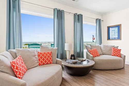 License to Chill at Ocean Isle Beach, Ocean front Home with private heated pool and Elevator