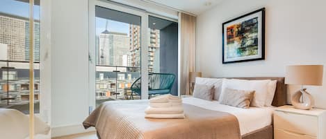 Departamento de lujo, 2 habitaciones, para no fumadores, cocineta | 2 habitaciones y ropa de cama de alta calidad