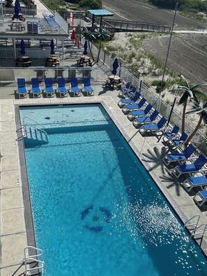 Outdoor pool - Beautiful oceanfront condo complete with morning sunrise (Wildwood Crest)