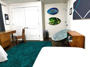 2 habitaciones, escritorio, wifi gratis y ropa de cama 