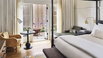 Sábanas de algodón egipcio, ropa de cama de alta calidad y minibar