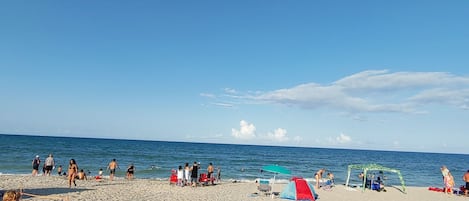 Vlak bij het strand