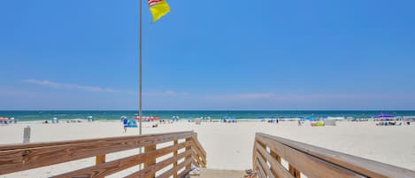 On the beach