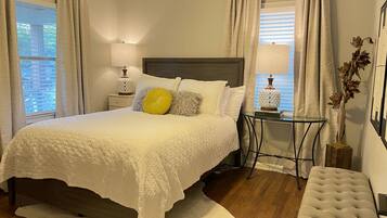 2 bedrooms, iron/ironing board, travel crib, free WiFi