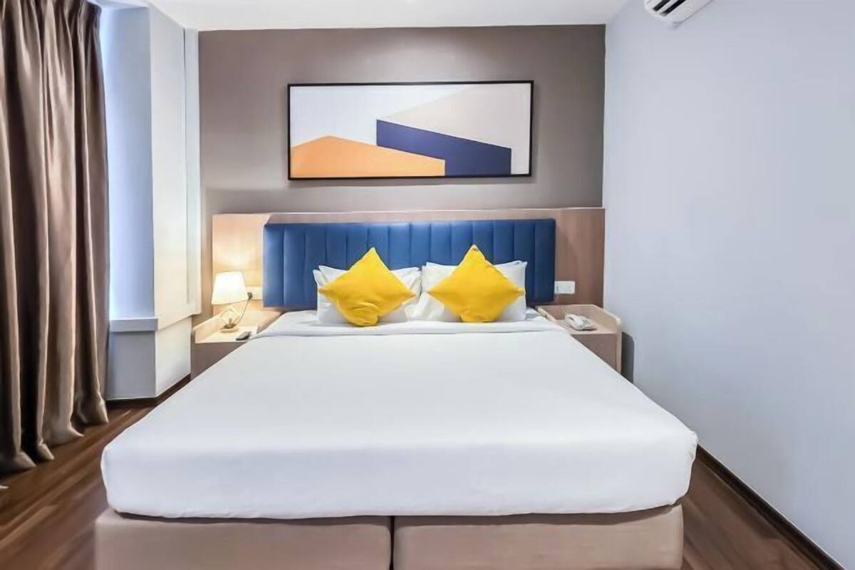 Betten mit Memory-Foam-Matratzen, Minibar, Zimmersafe