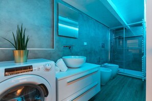 Shower, hair dryer, bidet