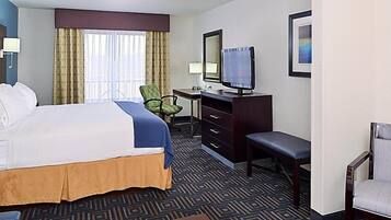 Desk, laptop workspace, bed sheets