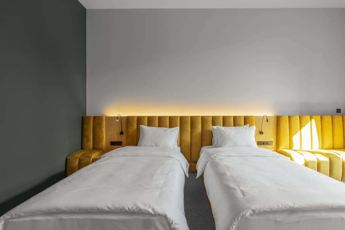 1 habitación y ropa de cama hipoalergénica