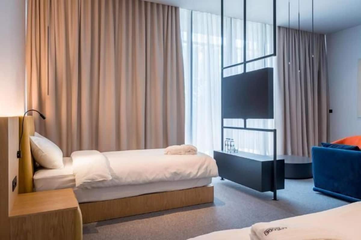 1 habitación y ropa de cama hipoalergénica