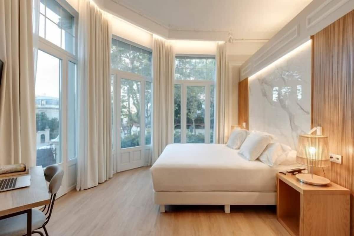 Egyptian cotton sheets, premium bedding, down duvets, memory-foam beds
