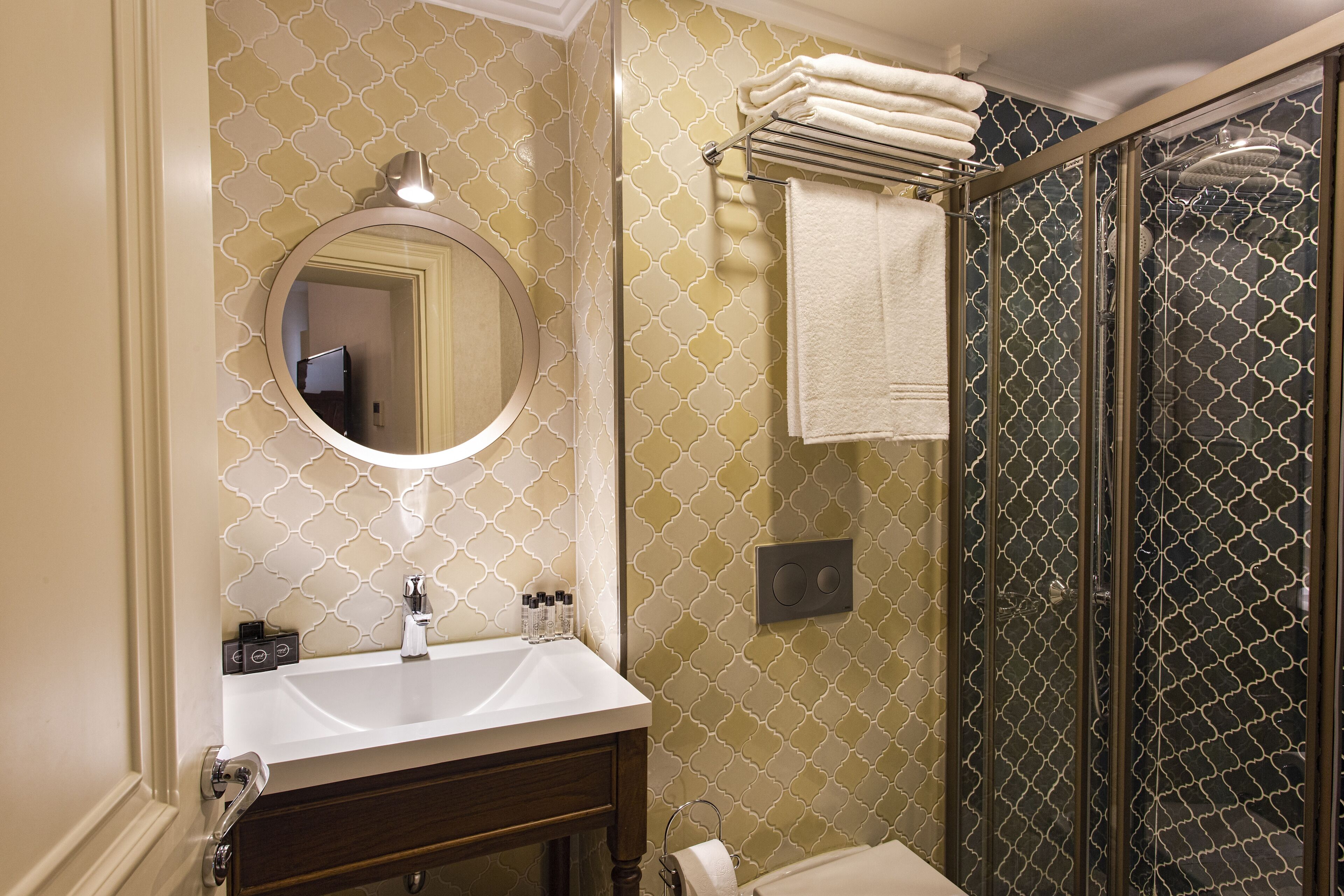 free toiletries, hair dryer, towels, soap