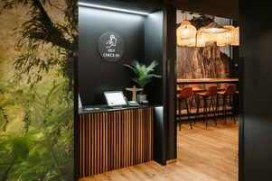 Quiosque de check-in/check-out