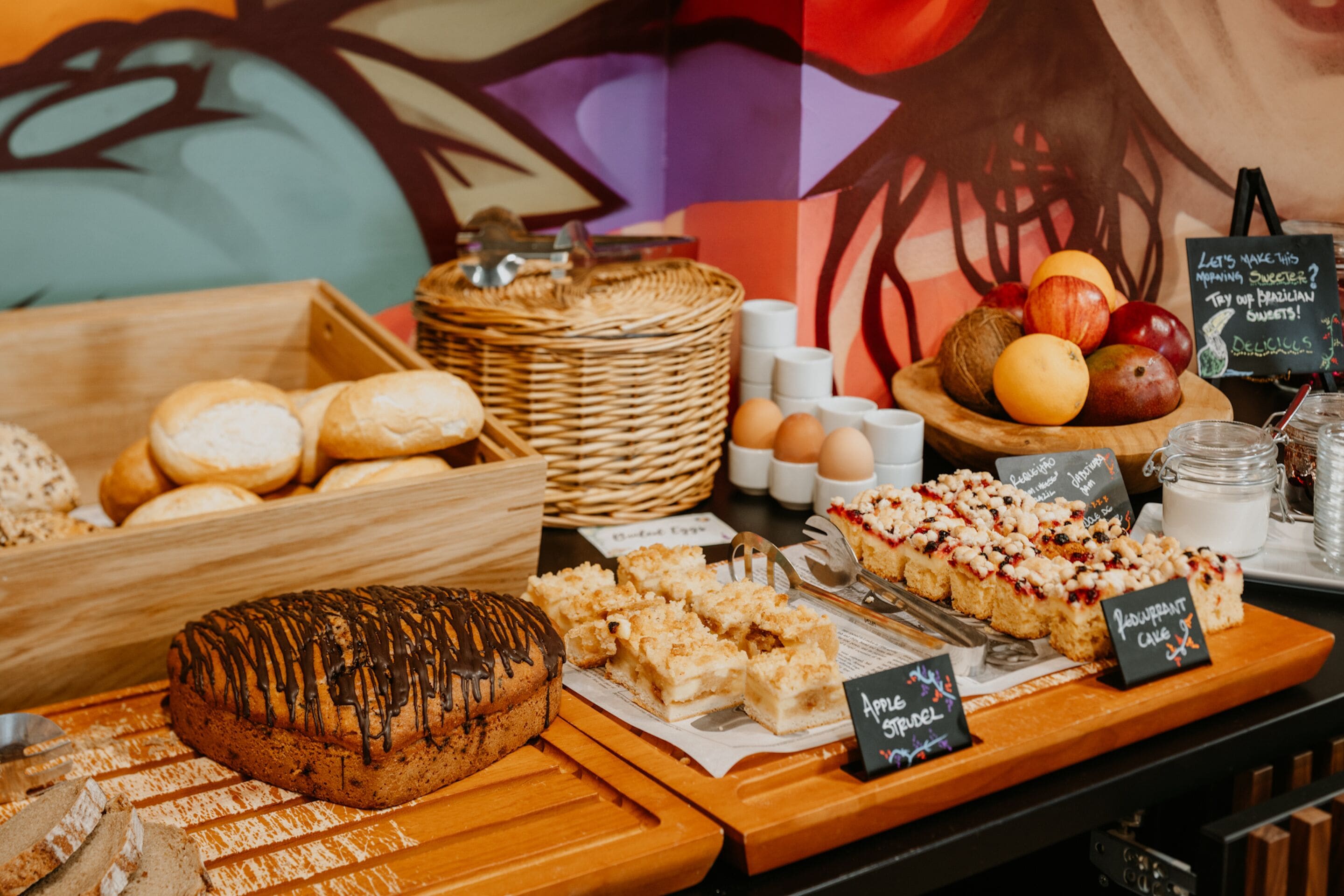 daily buffet breakfast (eur 19.50 per person)