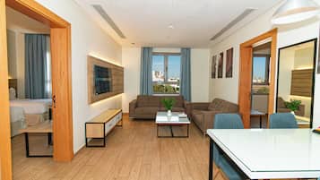 Executive-sviitti, 2 makuuhuonetta, kaupunkinäköala | Näkymä huoneesta