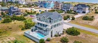 Semi-Oceanfront Dog Friendly w/ Pool, Hot Tub, Elevator, Game Room, Tiki Bar