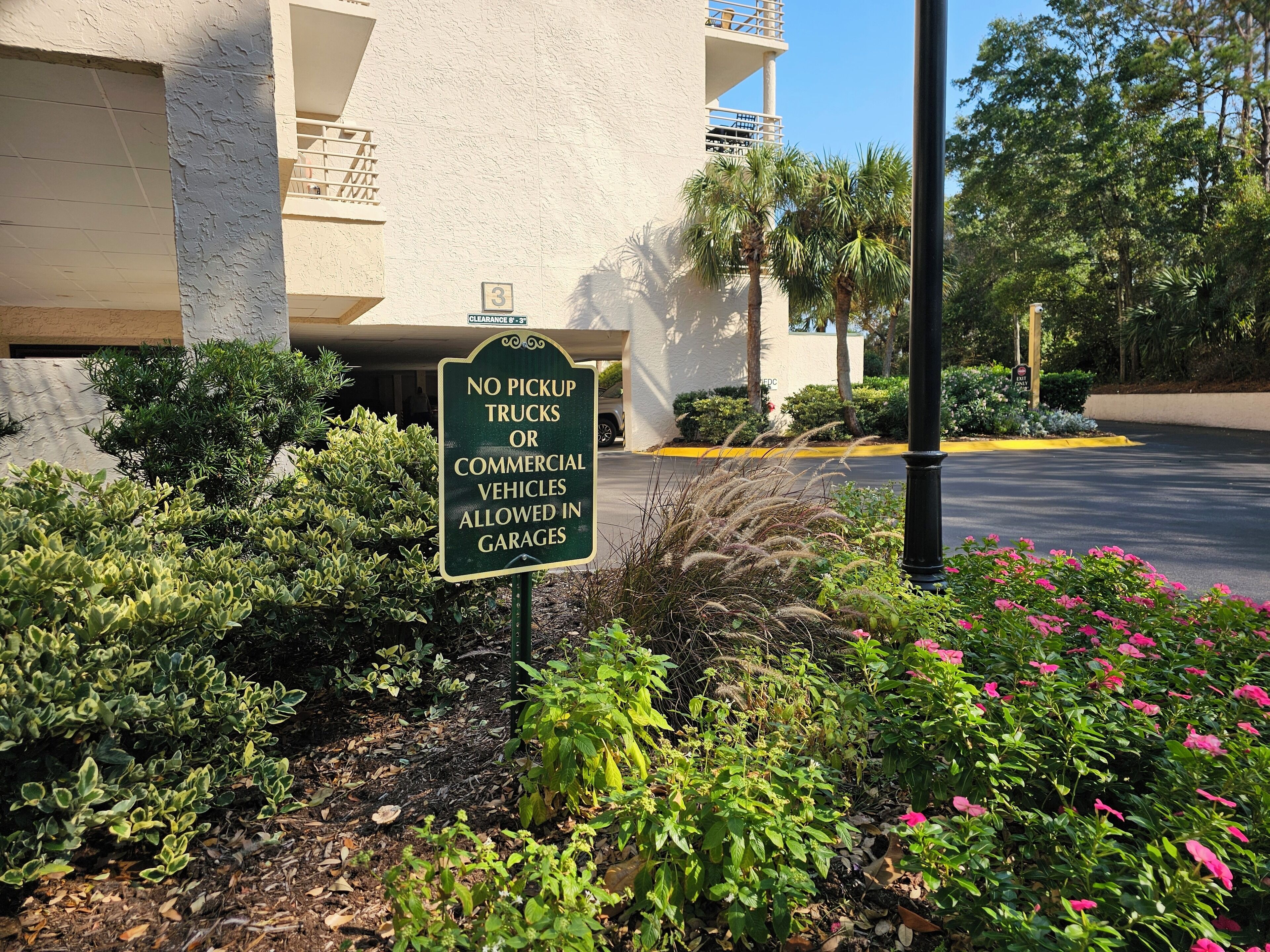 Villamare Parking - Garage Entrance 8ft 3in