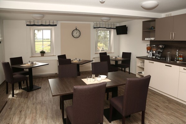 Daily buffet breakfast (EUR 8 per person)