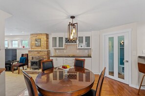 Dining - Modern House with 2-Person Jacuzzi and Sauna; Steps to Racetrack (Saratoga Springs)