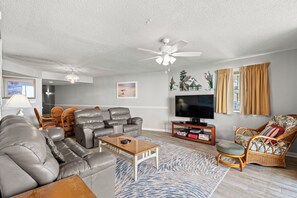 Smart TV, Netflix, DVD player, streaming services