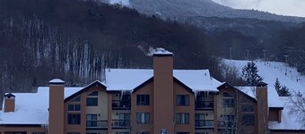 Right at the base of Pico, elevator building, Ski In Ski Out!