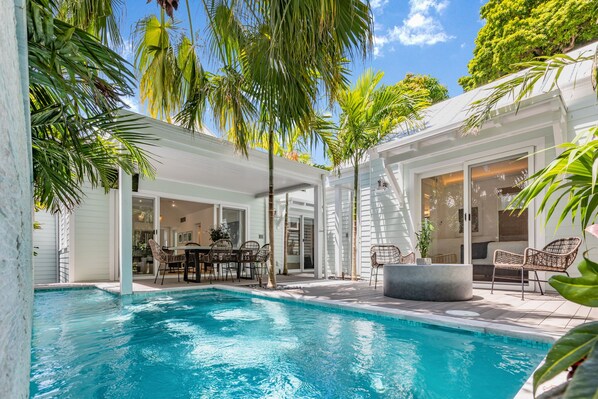 A heated pool