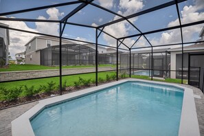 A heated pool