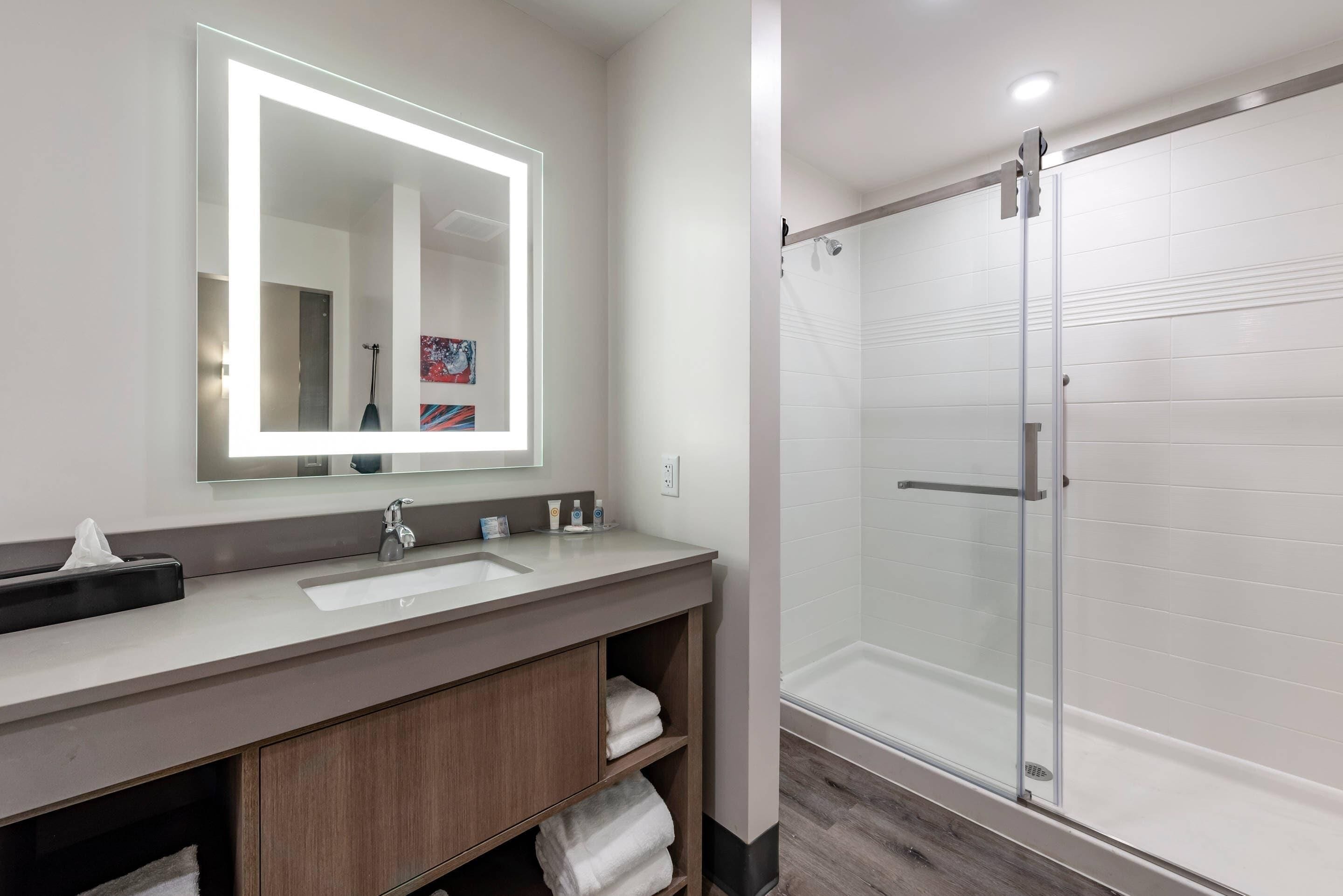 Suite, 1 King Bed, Non Smoking (Pet-Friendly) | Desk, laptop workspace, iron/ironing board, free WiFi