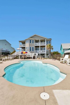 A heated pool