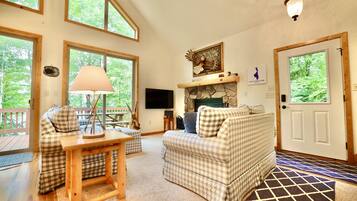 Smart TV, chimenea