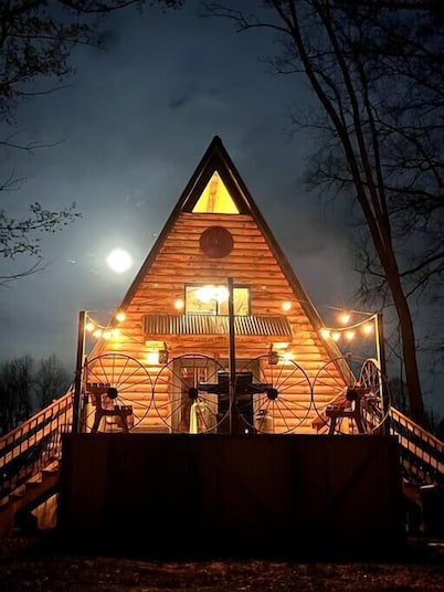 Secluded Mountain A Frame - Refurbished + Solar