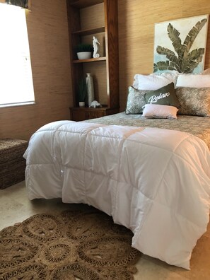 4 slaapkamers, een strijkplank/strijkijzer, gratis wifi, beddengoed