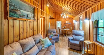 Rustic & wooded wonder w/ hot tub, wraparound deck, firepit, & fast WiFi