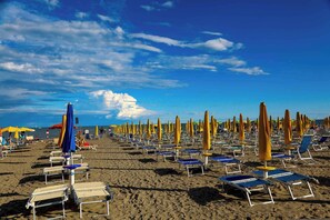 Vlak bij het strand