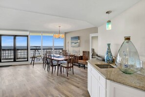 Interior - Sandpiper Condominiums 406, Panoramic Gulf Views w/ direct access to beach. (Port Aransas)