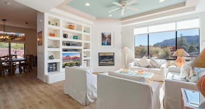 Indian Cliffs Retreat | Red Rock Views, Pool, Game Room & Rooftop Decks